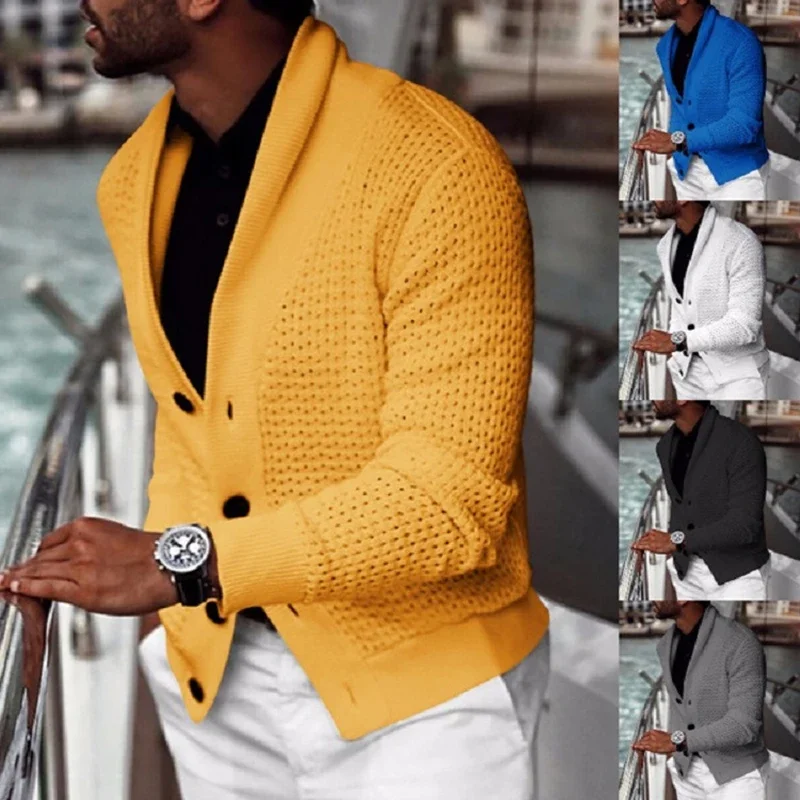 2023 Men's Knitted Sweater Coats Spring Autumn Long Sleeve V-Neck Cardigan Sweaters Casual Men's Slim Sweater Solid Color Jacket
2023 Men's Knitted Sweater Coats Spring Autumn Long Sleeve V-Neck Cardigan Sweaters Casual Men's Slim Sweater Solid Color Jacket