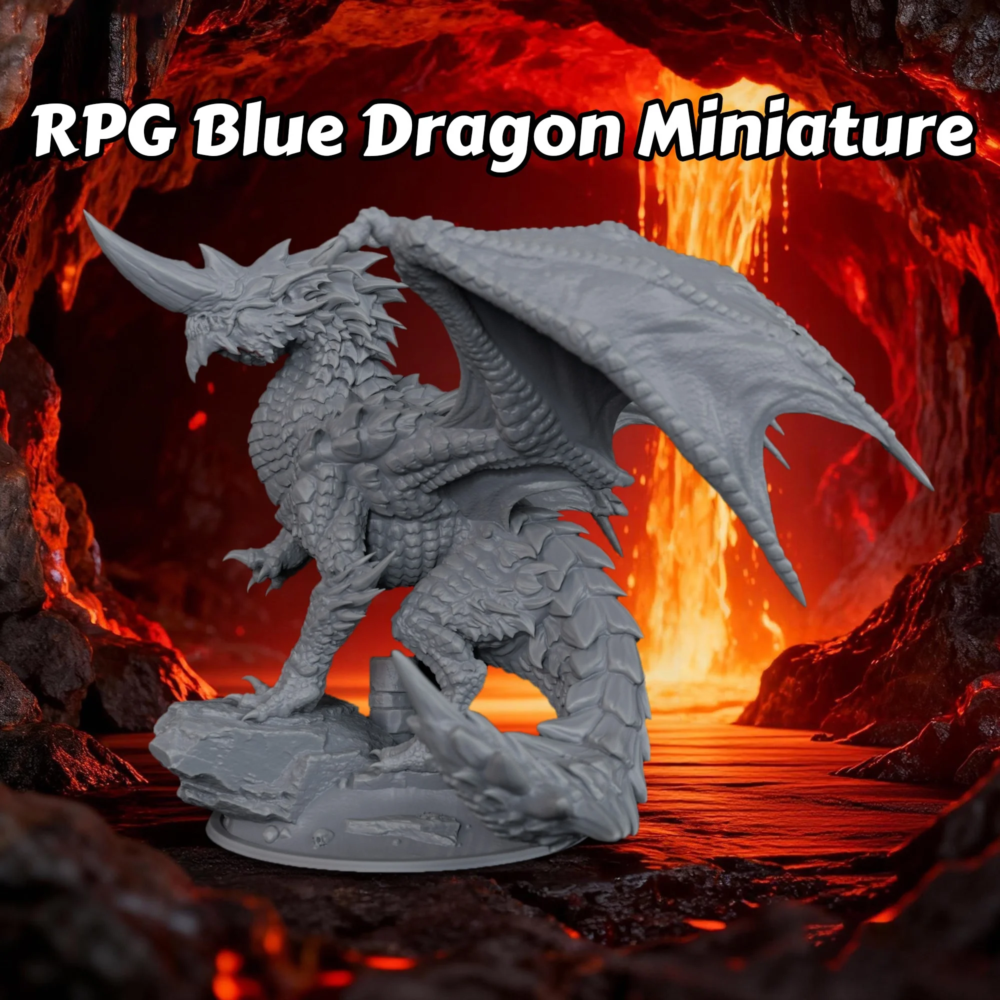 Fantasy RPG Miniature Blue Dragon - Perfect for Tabletop Role-Playing Games, Any Gaming Setup & Diorama
Fantasy RPG Miniature Blue Dragon - Perfect for Tabletop Role-Playing Games, Any Gaming Setup & Diorama