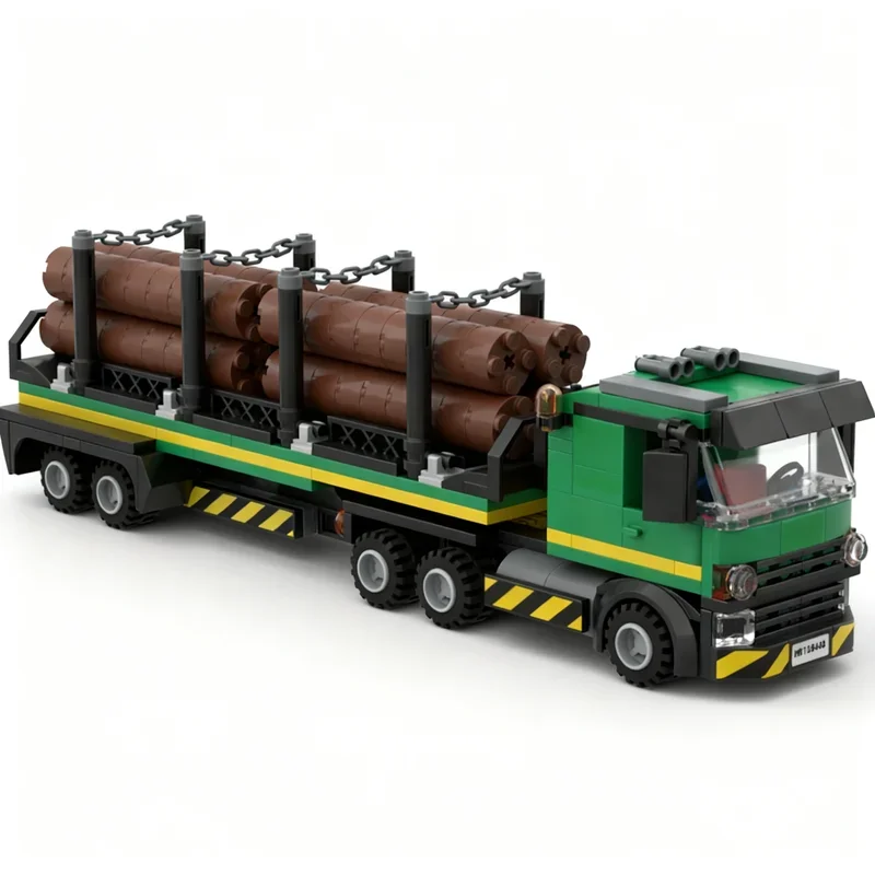 NEW 378PCS MOC City Cabover Truck Logging Trailer Model DIY Creative Technology Display Assembly Building Blocks Birthday Gift
NEW 378PCS MOC City Cabover Truck Logging Trailer Model DIY Creative Technology Display Assembly Building Blocks Birthday Gift