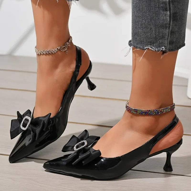 2025 Hot Sale Ladies Shoes Slip-on Women's High Heels Fashion Butterfly-knot Office and Career New Plus Size Closed Toe Sandals
2025 Hot Sale Ladies Shoes Slip-on Women's High Heels Fashion Butterfly-knot Office and Career New Plus Size Closed Toe Sandals