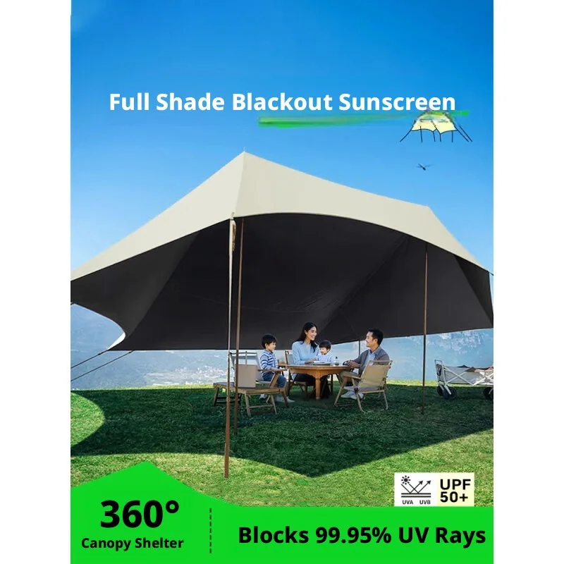 Outdoor Camping Lazy Canopy Shelter Full Blackout Black Coated Quick Install Oxford Cloth Awning
Outdoor Camping Lazy Canopy Shelter Full Blackout Black Coated Quick Install Oxford Cloth Awning