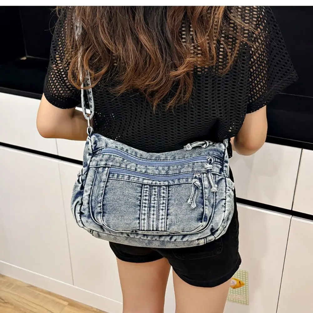 Messenger Bag Retro Denim Cowboy Crossbody Bag Vintage Zipper Lady Handbag High Capacity Canvas Women'S Armpit Bag Daily Use
Messenger Bag Retro Denim Cowboy Crossbody Bag Vintage Zipper Lady Handbag High Capacity Canvas Women'S Armpit Bag Daily Use