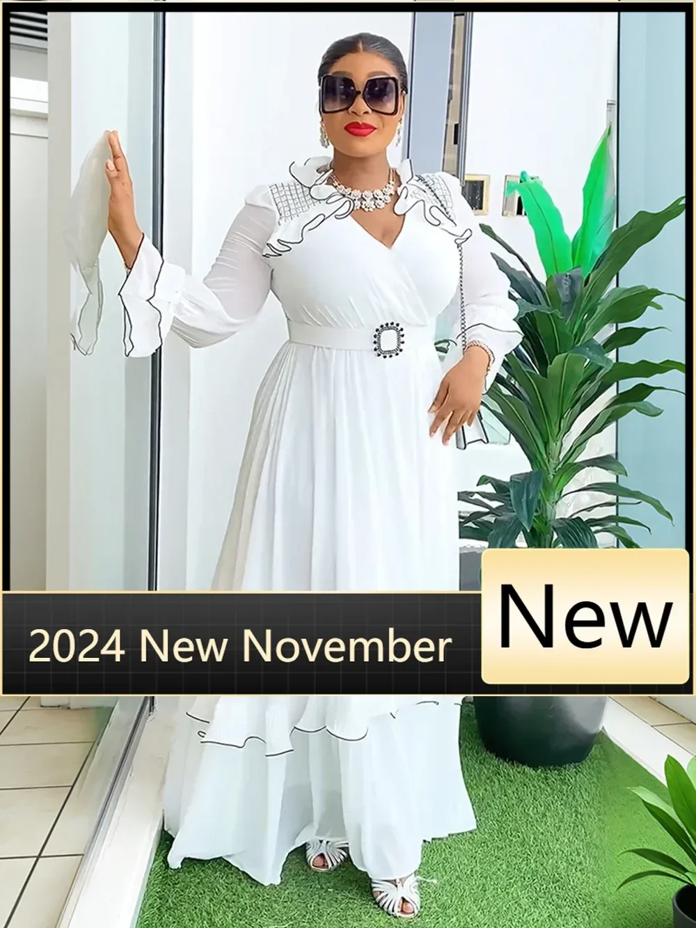 African Party Evening Wedding Dresses for Women 2025 Summer V-neck Polyester 3/4 Sleeve Long Maxi Dress Gowns Africa Clothing
African Party Evening Wedding Dresses for Women 2025 Summer V-neck Polyester 3/4 Sleeve Long Maxi Dress Gowns Africa Clothing