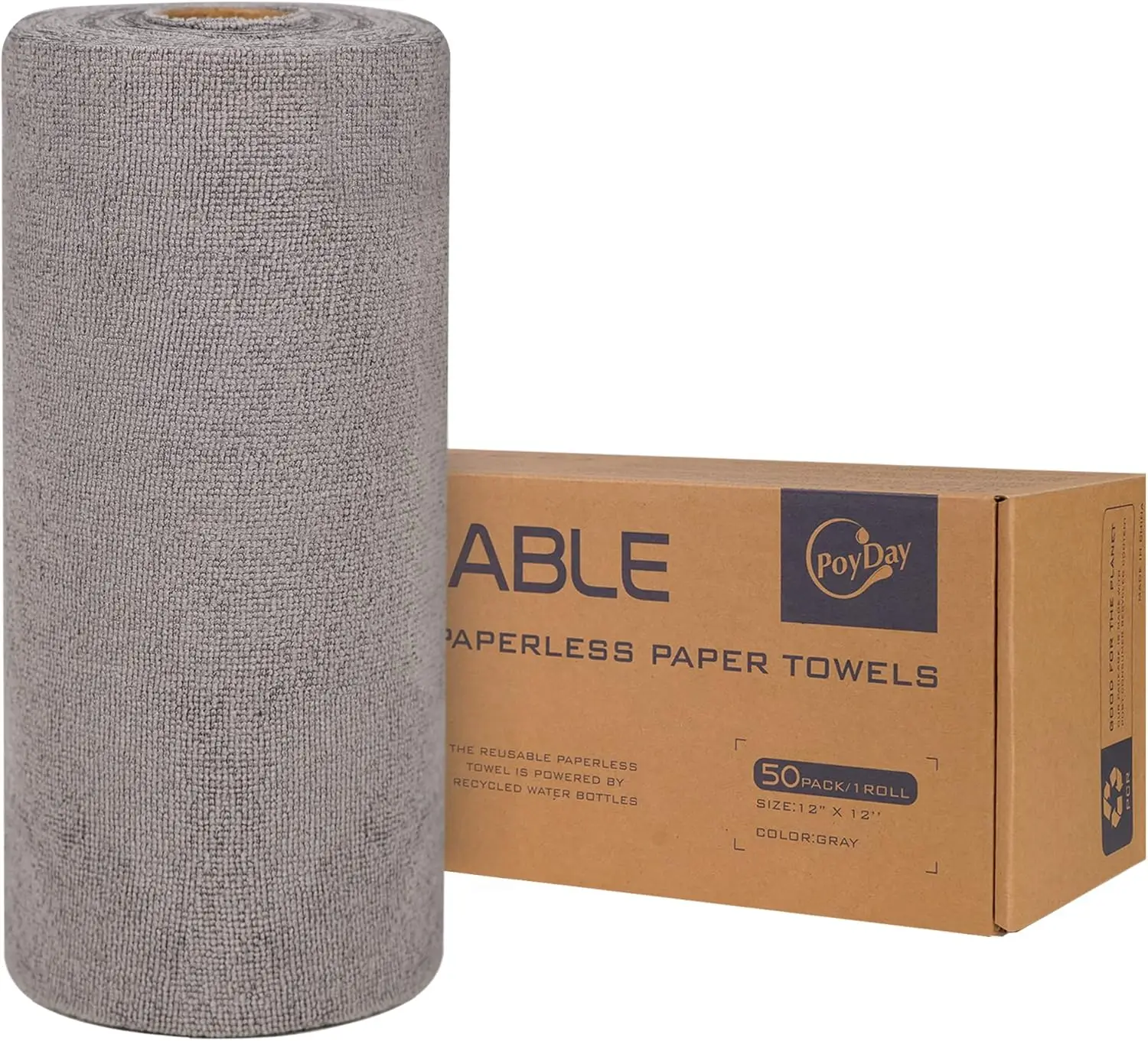 Reusable Paper Towels Washable Roll: 50 Pack, Tear Away, 12x12 Inch, Absorbent Cloth for Kitchen, Zero Waste
Reusable Paper Towels Washable Roll: 50 Pack, Tear Away, 12x12 Inch, Absorbent Cloth for Kitchen, Zero Waste
