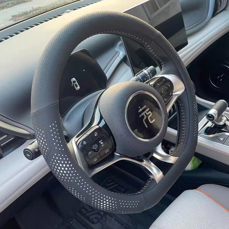 Special Leather Car Steering Wheel Cover for BYD Sealion 5 05 2025 2026 Seal 5 05 Car Interior Decoration Accessories
Special Leather Car Steering Wheel Cover for BYD Sealion 5 05 2025 2026 Seal 5 05 Car Interior Decoration Accessories