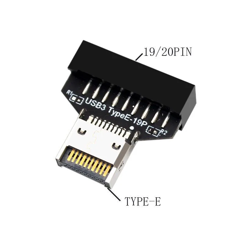 Type E to USB 19/20 PIN Converter Connect USB3 USB2 Type C Mainboard PC Case Front Panel to Type E Vertical Extend Adapter
Type E to USB 19/20 PIN Converter Connect USB3 USB2 Type C Mainboard PC Case Front Panel to Type E Vertical Extend Adapter