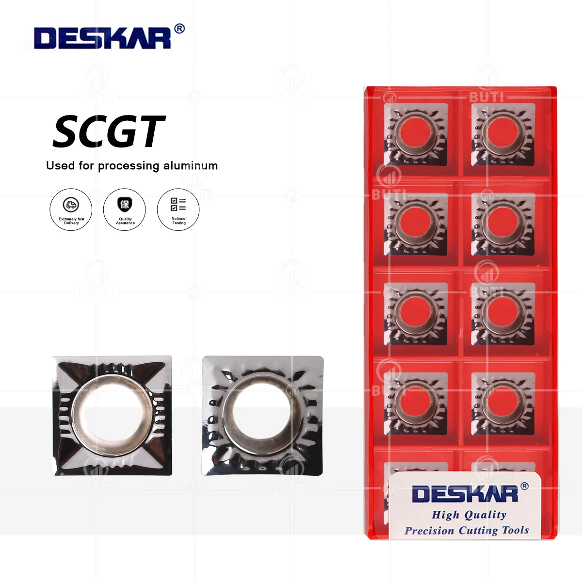 DESKAR SCGT09T304-AL SCGT09T308-AL K10 100% Original CNC Lathe Cutter Cutting Carbide Inserts Aluminum Turning Tools SCGT Blades
DESKAR SCGT09T304-AL SCGT09T308-AL K10 100% Original CNC Lathe Cutter Cutting Carbide Inserts Aluminum Turning Tools SCGT Blades
