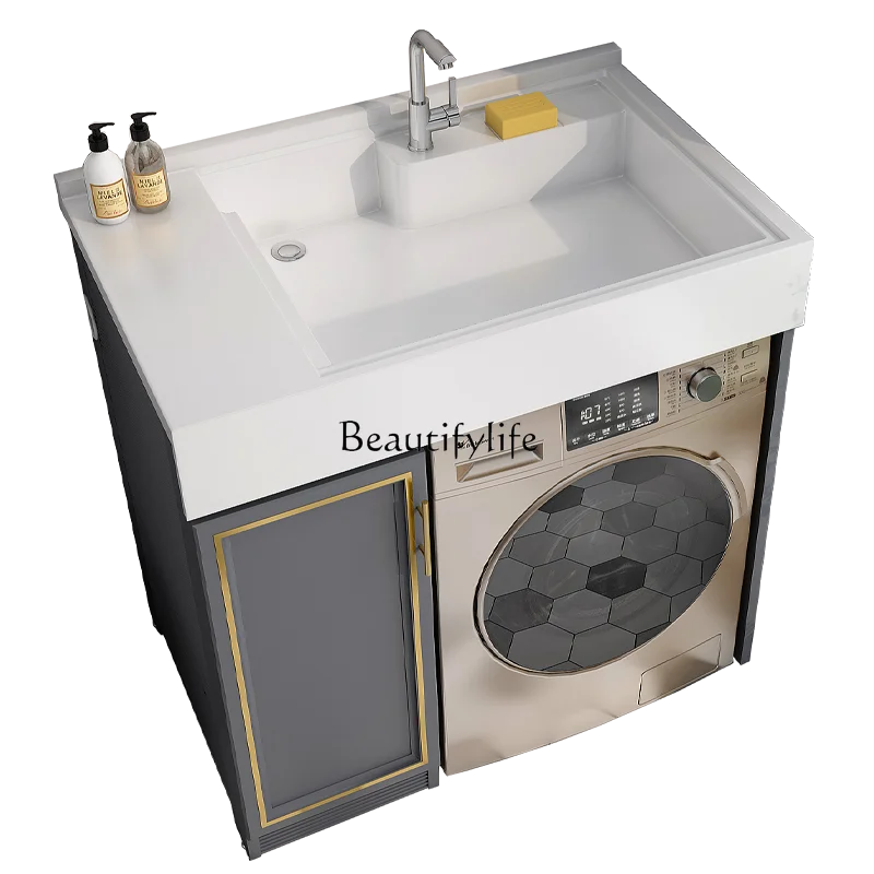 Balcony washing machine integrated finished cabinet small apartment laundry cabinet
Balcony washing machine integrated finished cabinet small apartment laundry cabinet