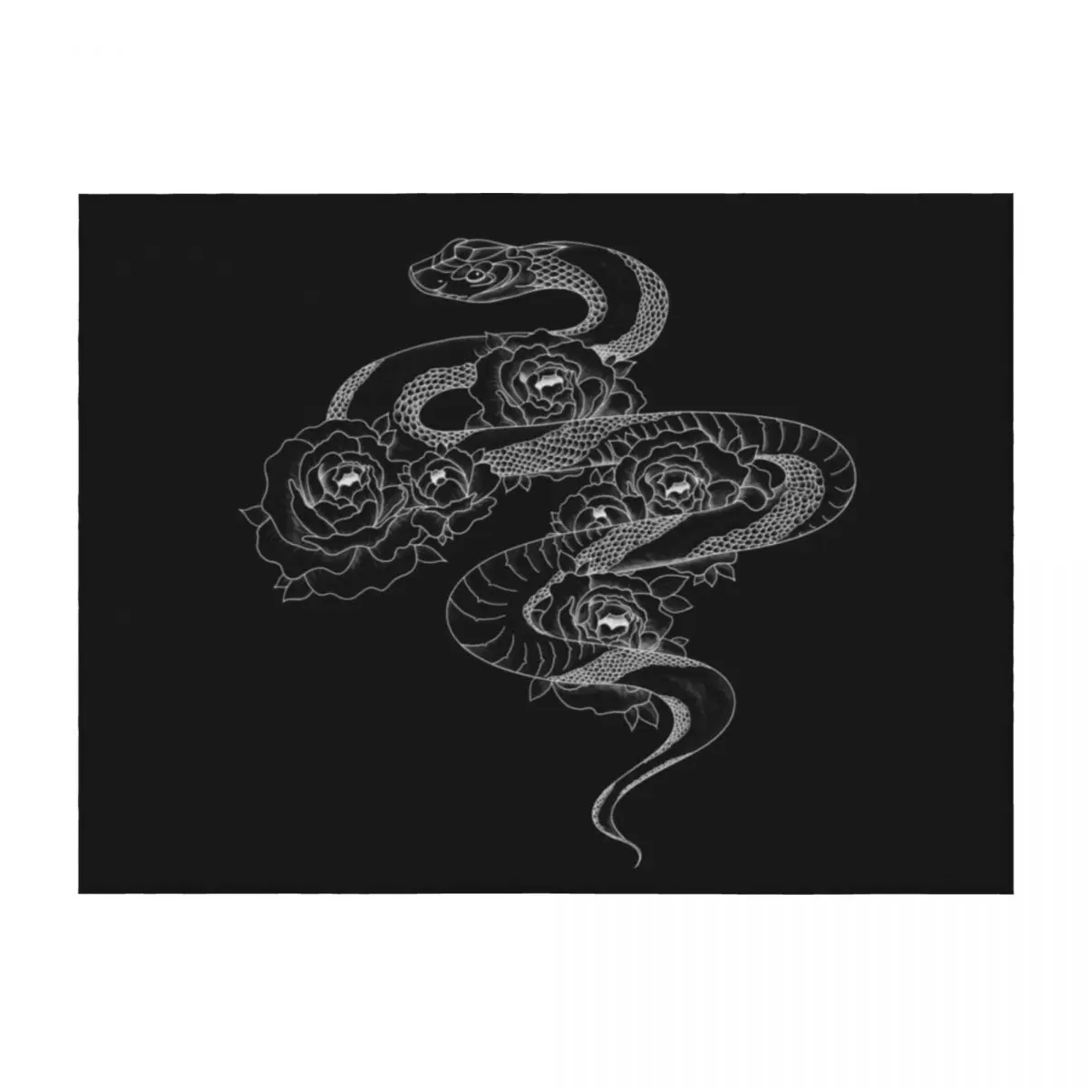 Snake & Peonies (white) Throw Blanket Soft Multi-Purpose Luxury Designer Cute Plaid Blankets
Snake & Peonies (white) Throw Blanket Soft Multi-Purpose Luxury Designer Cute Plaid Blankets