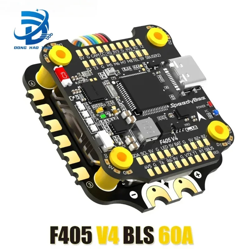 Полетный контроллер SpeedyBee F405 V4 BLS 60A 30x30 FC&ESC Stack F405 с регулятором скорости BLHeli_S 60A 4-в-1 ESC 3-6S Bluetooth для FPV-гонок и фристайла
Полетный контроллер SpeedyBee F405 V4 BLS 60A 30x30 FC&ESC Stack F405 с регулятором скорости BLHeli_S 60A 4-в-1 ESC 3-6S Bluetooth для FPV-гонок и фристайла