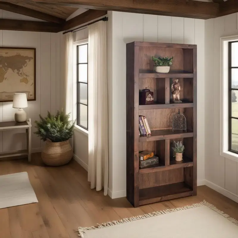 79" High Bookcase, Ready to Use, Whiskey Finish, Stylish Storage Solution for Home or Office
79" High Bookcase, Ready to Use, Whiskey Finish, Stylish Storage Solution for Home or Office