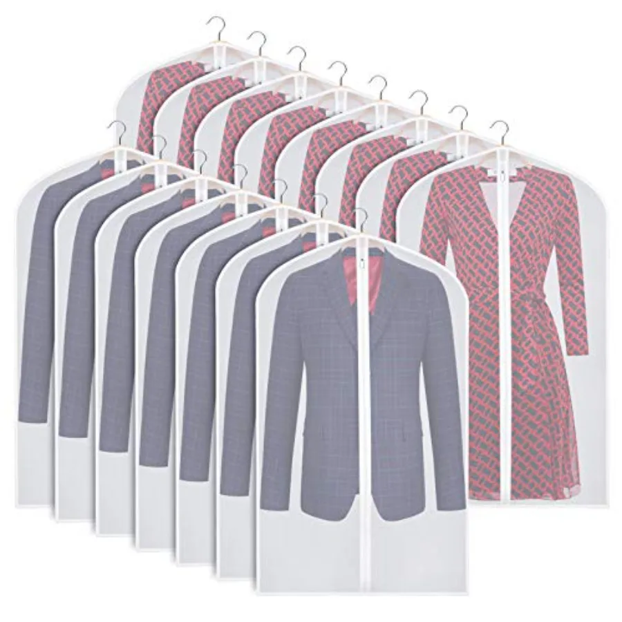 Clear Garment Bags Suit Bag for Storage 40-inch with Sturdy Zipper Dust-Proof Suit Cover Protector for Suit, Coat, Dress Clothe
Clear Garment Bags Suit Bag for Storage 40-inch with Sturdy Zipper Dust-Proof Suit Cover Protector for Suit, Coat, Dress Clothe