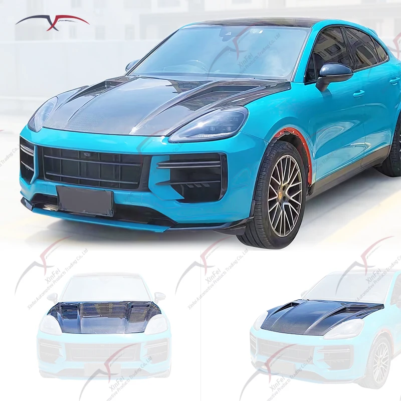 Подходит для Cayenne Y90 до TKT, капот двигателя, черная модификация внешнего украшения из углеродного волокна
Подходит для Cayenne Y90 до TKT, капот двигателя, черная модификация внешнего украшения из углеродного волокна
