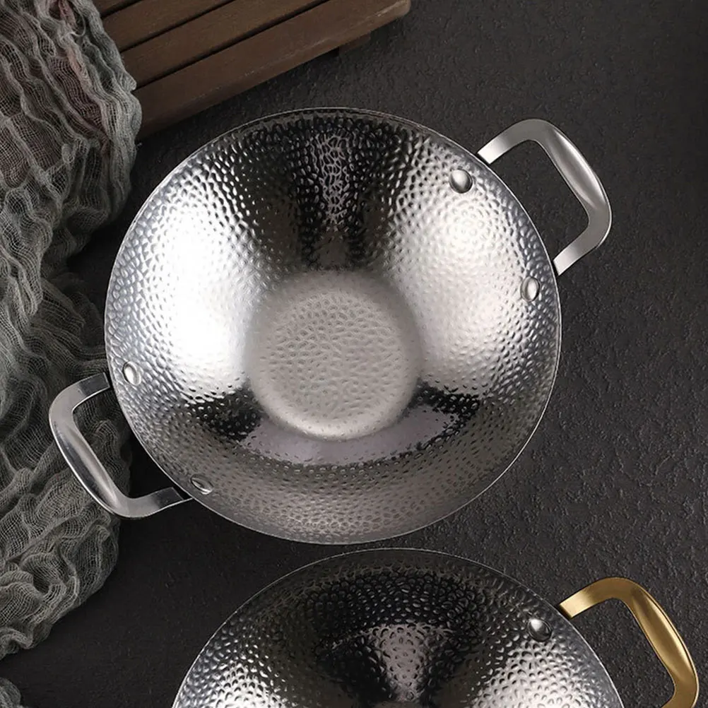 1pc Hammered Stainless Steel Pan 9 Inch Silver Non Stick Easy Clean Kitchen Cooking Tool Small Pots Metal Stock Pot
1pc Hammered Stainless Steel Pan 9 Inch Silver Non Stick Easy Clean Kitchen Cooking Tool Small Pots Metal Stock Pot