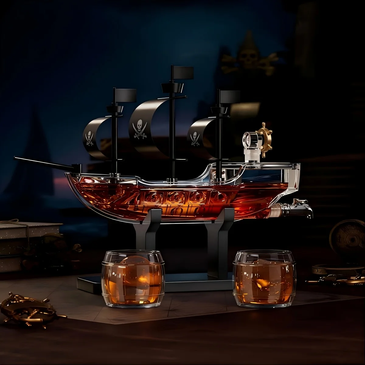 Kollea Father's Day Mother's Day Birthday Gifts for Men Dad, Pirate Ship Whiskey Decanter Set with 2 Glasses, Liquor Dispenser for Home Bar, Funny Gift Ideas for Him, Husband, Father, Boyfriend, Anniversary, Sailor & Captain
Kollea Father's Day Mother's Day Birthday Gifts for Men Dad, Pirate Ship Whiskey Decanter Set with 2 Glasses, Liquor Dispenser for Home Bar, Funny Gift Ideas for Him, Husband, Father, Boyfriend, Anniversary, Sailor & Captain