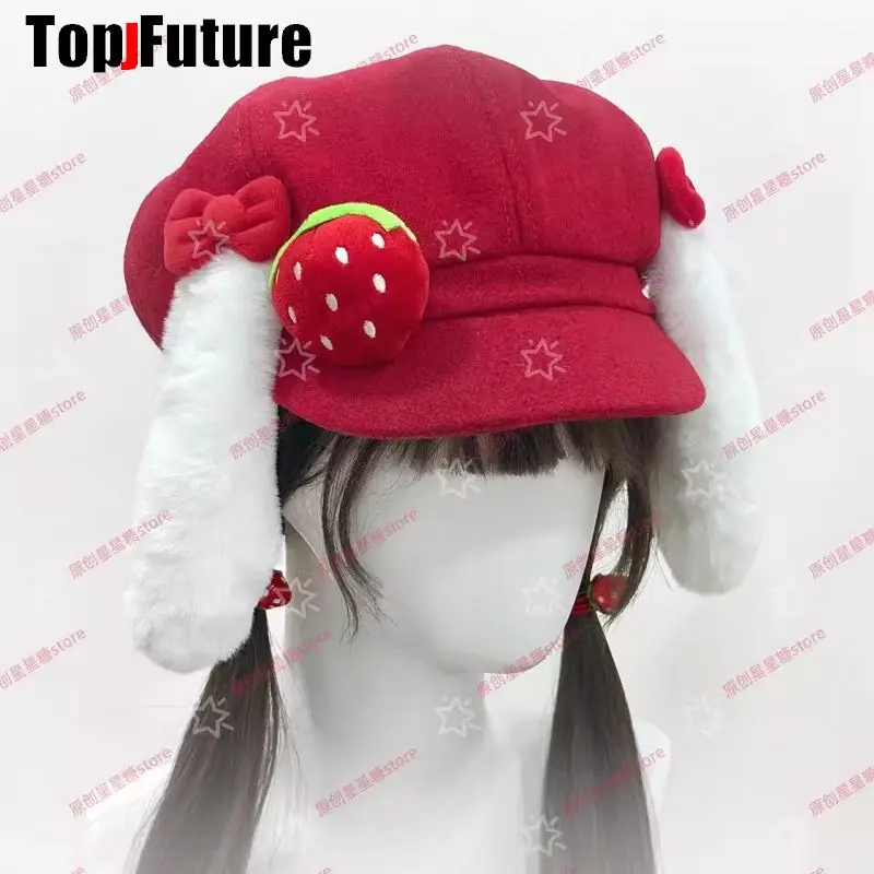 Женская Harajuku готическая Лолита детская Хэллоуин Карнавал Рождественская вечеринка Санта Красная шляпа Y2K Зимняя кепка с кроликом для девочек
Женская Harajuku готическая Лолита детская Хэллоуин Карнавал Рождественская вечеринка Санта Красная шляпа Y2K Зимняя кепка с кроликом для девочек