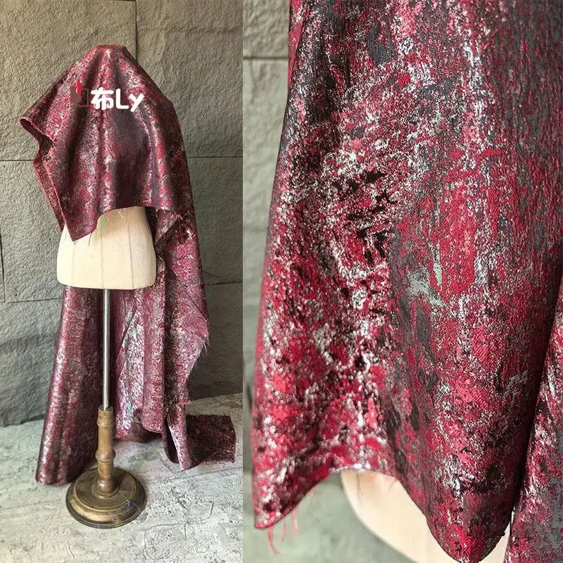 Lava Retro Dark Red 3D Jacquard Fabric, for Coat Qipao Hanfu Horse Face Skirt, High-End Designer Clothing Material
Lava Retro Dark Red 3D Jacquard Fabric, for Coat Qipao Hanfu Horse Face Skirt, High-End Designer Clothing Material