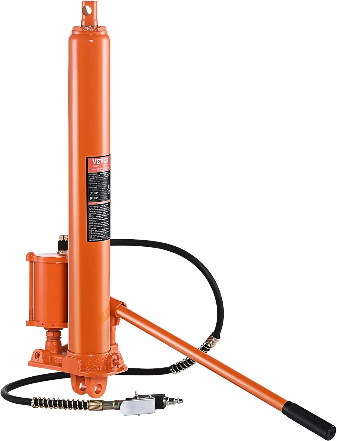 8-Ton Hydraulic Long Ram Jack, Engine Hoist Cylinder with Air Pump, Clevis Base for Cranes, Garage & Farm Use
8-Ton Hydraulic Long Ram Jack, Engine Hoist Cylinder with Air Pump, Clevis Base for Cranes, Garage & Farm Use