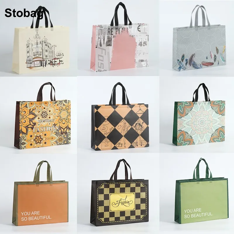 StoBag 10pcs Non-woven Tote Shopping Bags Fabric Eco Clothes Packaging Portable Waterproof Storage Reusable Large Pouch Home
StoBag 10pcs Non-woven Tote Shopping Bags Fabric Eco Clothes Packaging Portable Waterproof Storage Reusable Large Pouch Home