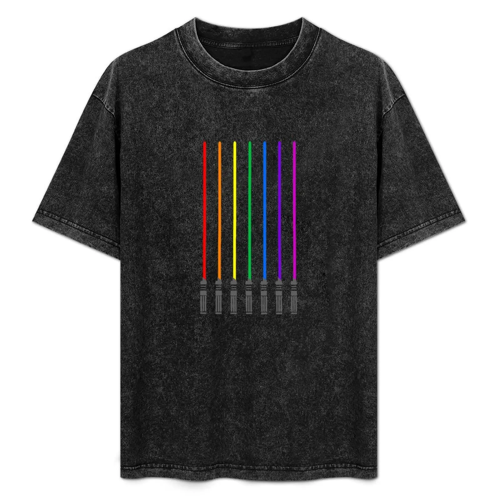 Lightsaber Rainbow T-Shirt blacks summer top Aesthetic clothing funny t shirts for men
Lightsaber Rainbow T-Shirt blacks summer top Aesthetic clothing funny t shirts for men