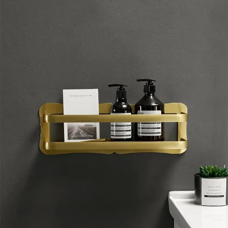 Brushed Gold Bathroom Shelf Black Aluminum Bathroom Storage Holder Bath Shampoo Holder Basket Holder shelf Bathroom Hardware
Brushed Gold Bathroom Shelf Black Aluminum Bathroom Storage Holder Bath Shampoo Holder Basket Holder shelf Bathroom Hardware