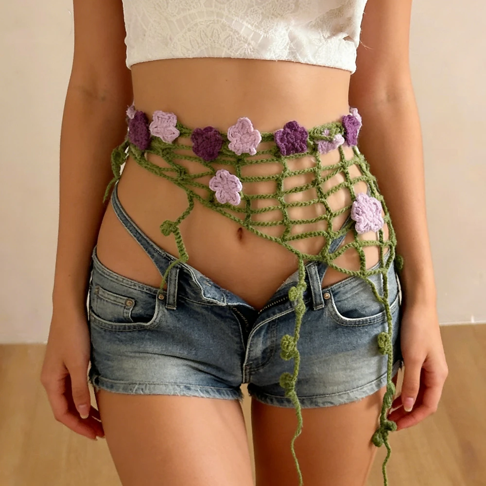 Floral Knitted Irregular Tassel Waistband Personality Waist Decor Women's Street Fashion Belts Y2K Style Accessories
Floral Knitted Irregular Tassel Waistband Personality Waist Decor Women's Street Fashion Belts Y2K Style Accessories