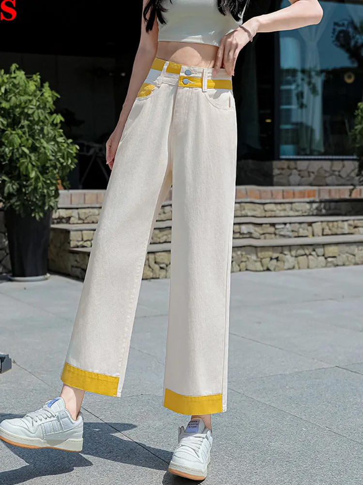 Прямые мешковатые джинсы с высокой талией, женские повседневные джинсовые брюки до щиколотки, модная уличная одежда, широкие брюки, новые Vaqueros
Прямые мешковатые джинсы с высокой талией, женские повседневные джинсовые брюки до щиколотки, модная уличная одежда, широкие брюки, новые Vaqueros