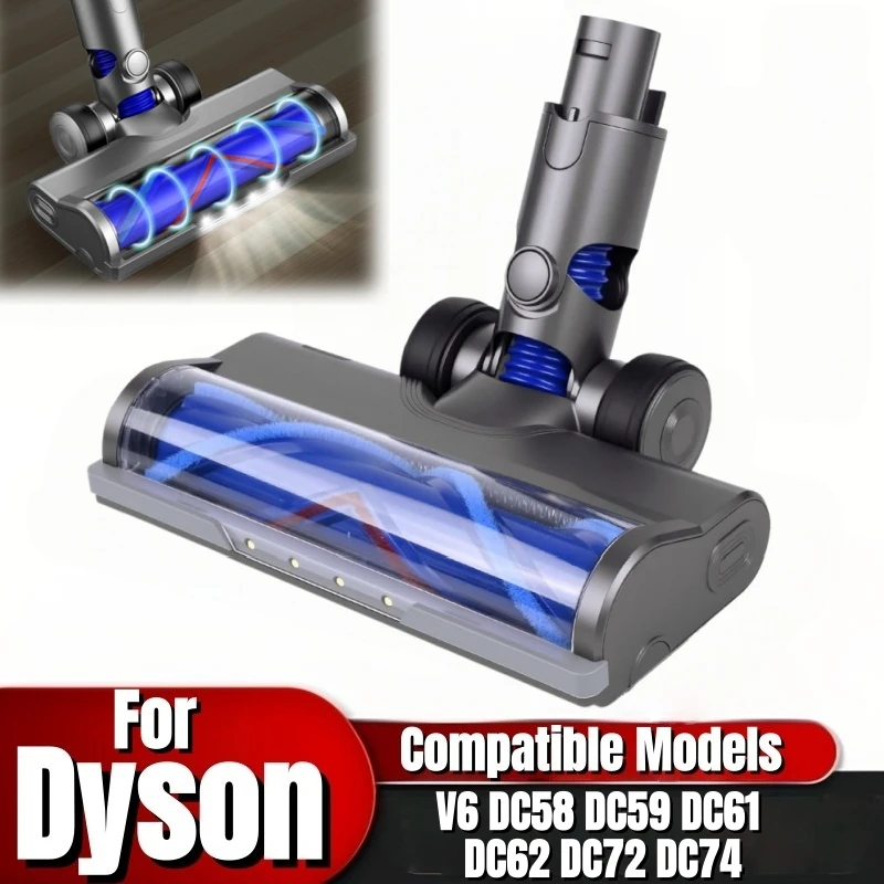 Direct-drive floor brush for Dyson V6 DC58 DC59 DC61 DC62 DC72 DC74 models. Replacement vacuum accessory part with LED cleaning
Direct-drive floor brush for Dyson V6 DC58 DC59 DC61 DC62 DC72 DC74 models. Replacement vacuum accessory part with LED cleaning