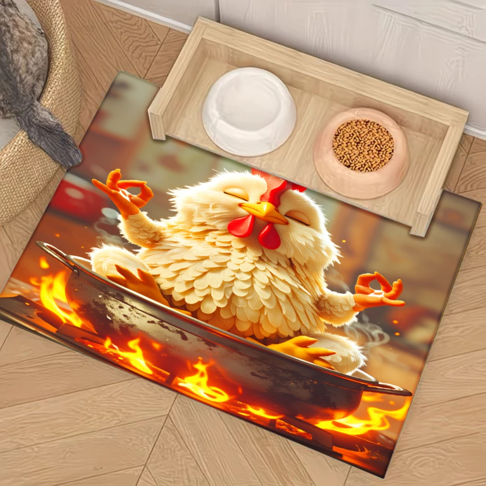 Chicken On Fire Cooking Scene Non-Slip Pet Feeding Mat,Pet Supplies, Splash-Proof And Anti-Slip Mat Mats Cats Dogs
Chicken On Fire Cooking Scene Non-Slip Pet Feeding Mat,Pet Supplies, Splash-Proof And Anti-Slip Mat Mats Cats Dogs