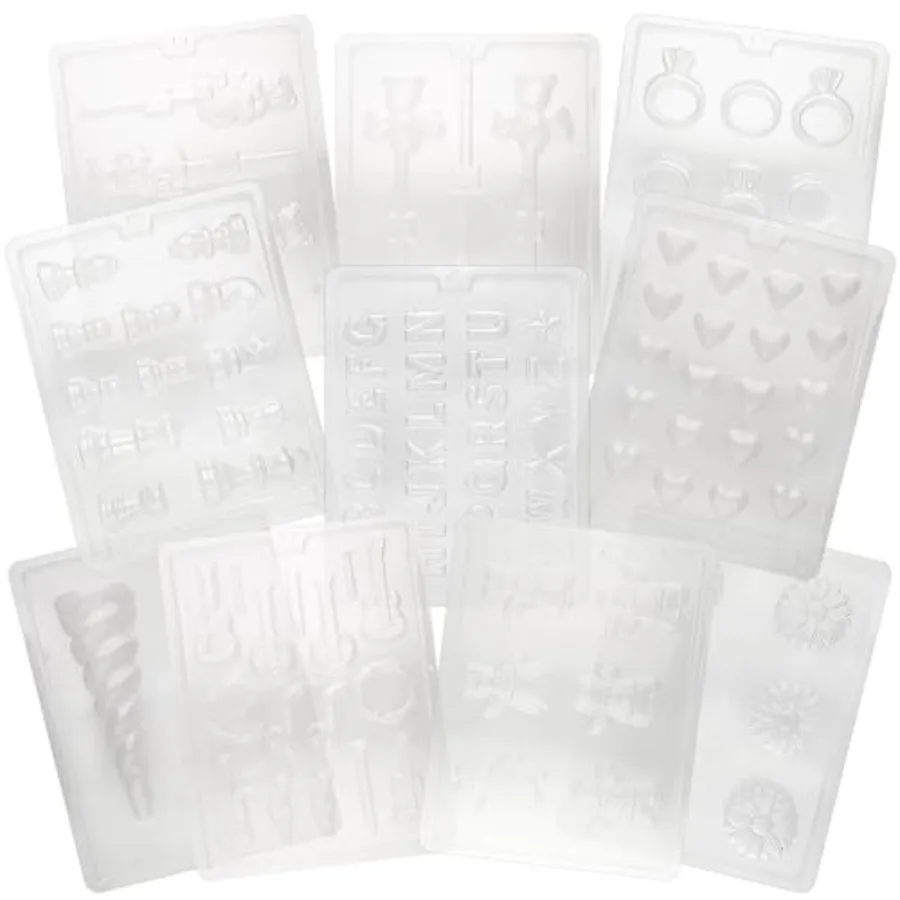 Chocolate Molds Variety Pack for Home Baking and Professional Confectionery: Durable Silicone, Black, 100-Piece Versatile Desig
Chocolate Molds Variety Pack for Home Baking and Professional Confectionery: Durable Silicone, Black, 100-Piece Versatile Desig