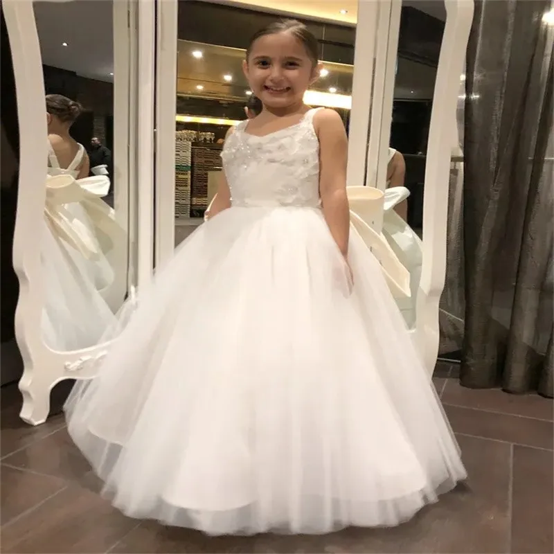 Simple Flower Girls Dress Birthday First Communion Dresses Sleeveless Sling Leaky Back Bow Belt Wedding Party Dance Beauty
Simple Flower Girls Dress Birthday First Communion Dresses Sleeveless Sling Leaky Back Bow Belt Wedding Party Dance Beauty