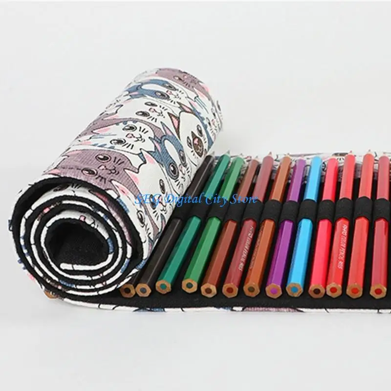 U75B 12/24/36/48/72 Holes Pencil Roll Bag Pencil Storage Bag Canvas Pencil Wrap Case
U75B 12/24/36/48/72 Holes Pencil Roll Bag Pencil Storage Bag Canvas Pencil Wrap Case