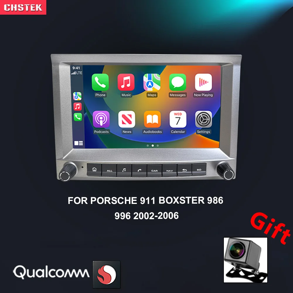 CHSTEK Car Radio Android 13 Carplay For Porsche 911 Boxster 986 996 GT2 S Turbo 2002-2009 Multimedia 256G Bluetooth WIFI 4G GPS
CHSTEK Car Radio Android 13 Carplay For Porsche 911 Boxster 986 996 GT2 S Turbo 2002-2009 Multimedia 256G Bluetooth WIFI 4G GPS