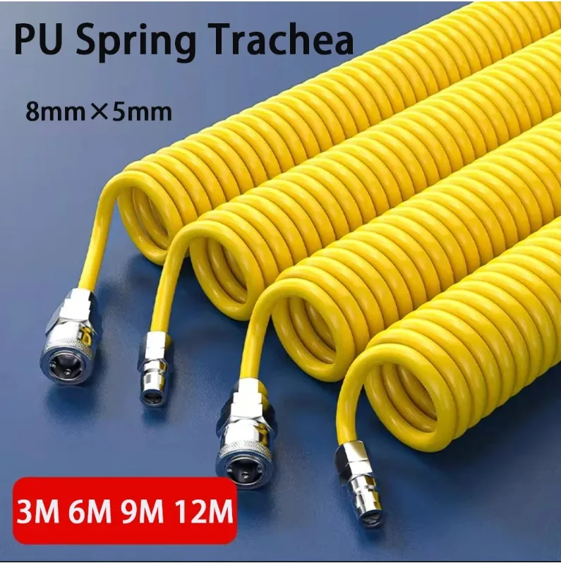 3M 6M 9M 12M PU Spring Air Hose Air Compressor Air Pump High-Pressure Telescopic Dust Blowing Gun Pneumatic 8*5mm
3M 6M 9M 12M PU Spring Air Hose Air Compressor Air Pump High-Pressure Telescopic Dust Blowing Gun Pneumatic 8*5mm