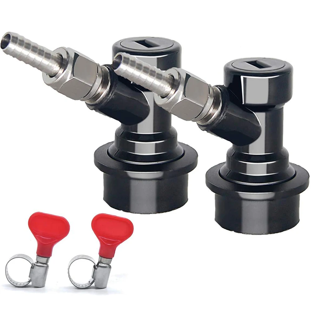 Cornelius Keg Ball Lock Liquid Disconnect 1/4 MFL with Swivel Nuts 2 Free Worm Clamps for Home brewing Corny Keg MUGLIO
Cornelius Keg Ball Lock Liquid Disconnect 1/4 MFL with Swivel Nuts 2 Free Worm Clamps for Home brewing Corny Keg MUGLIO