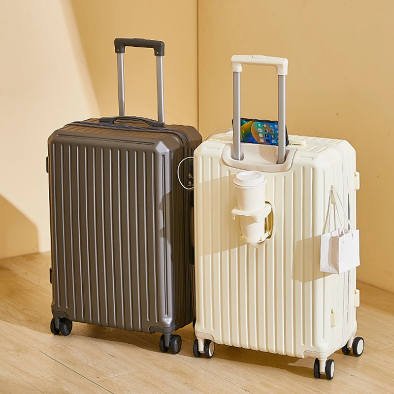 Fashion suitcase with silent universal wheels 20/24/28 inch multifunctional trolley luggage with lock travel rolling luggage
Fashion suitcase with silent universal wheels 20/24/28 inch multifunctional trolley luggage with lock travel rolling luggage