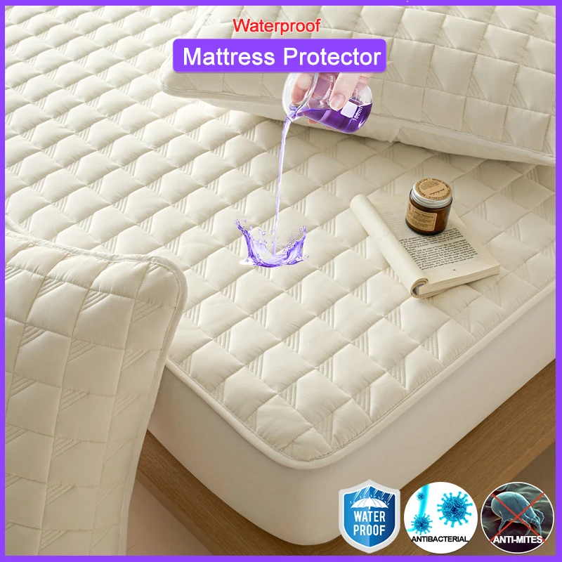 Waterproof Mattress Cover Hypoallergenic Mattress Protector Breathable Bed Fitted Sheet Antibacterial 110/140/160/Single/Double
Waterproof Mattress Cover Hypoallergenic Mattress Protector Breathable Bed Fitted Sheet Antibacterial 110/140/160/Single/Double