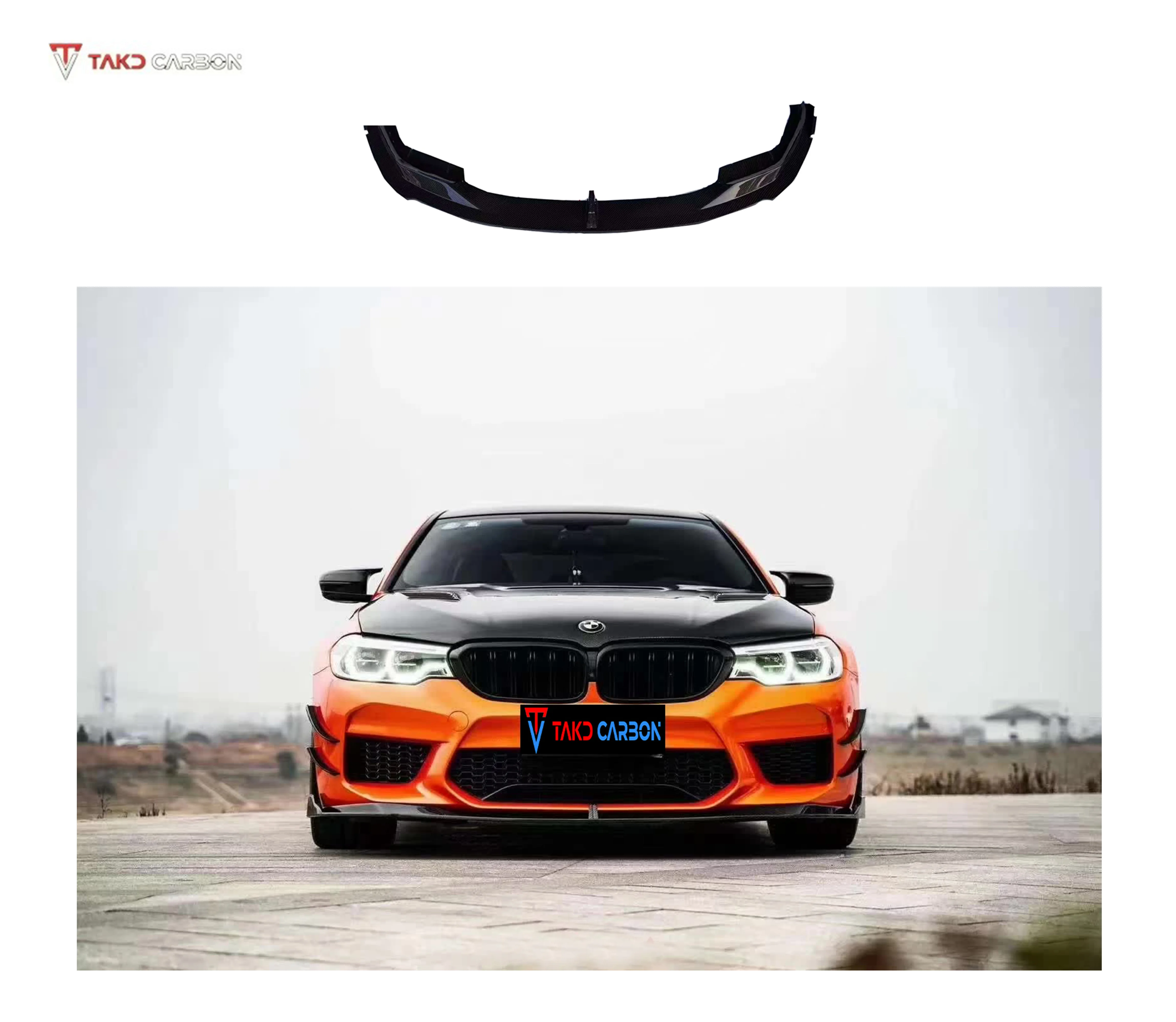 TAKD Style Dry Carbon Fiber Front Bumper Lip Diffuser for bmws M5 F90 2018-2019 | Universal Fit High Quality Rear Spoiler
TAKD Style Dry Carbon Fiber Front Bumper Lip Diffuser for bmws M5 F90 2018-2019 | Universal Fit High Quality Rear Spoiler