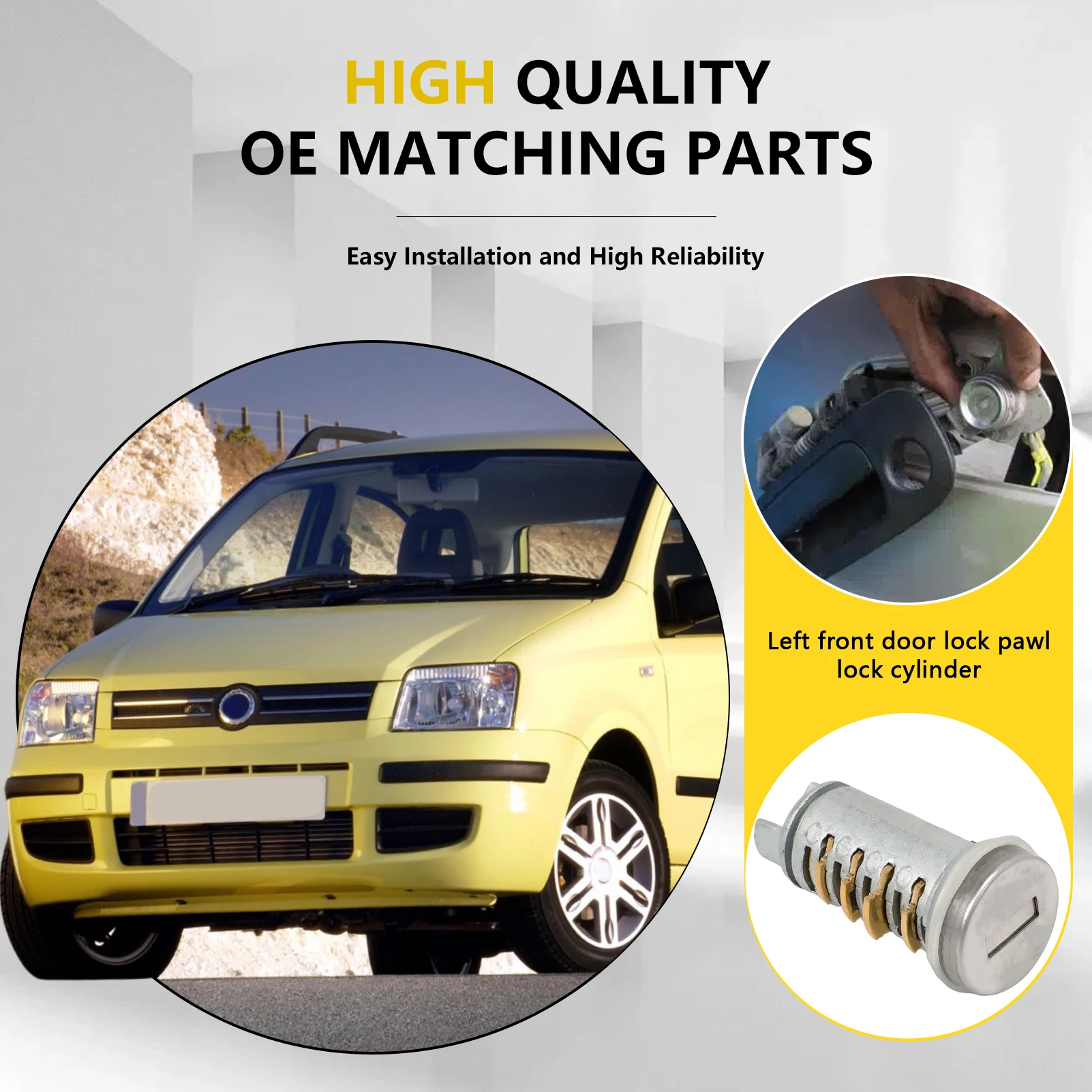 Защелка цилиндра замка передней левой двери, совместимая с Fiat Panda 2003-2011 гг.
Защелка цилиндра замка передней левой двери, совместимая с Fiat Panda 2003-2011 гг.