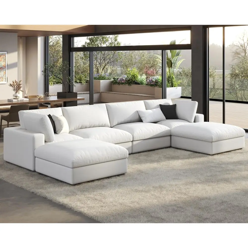 76 White Linen Oversized Sofa Set for Living Room Comfort
76 White Linen Oversized Sofa Set for Living Room Comfort