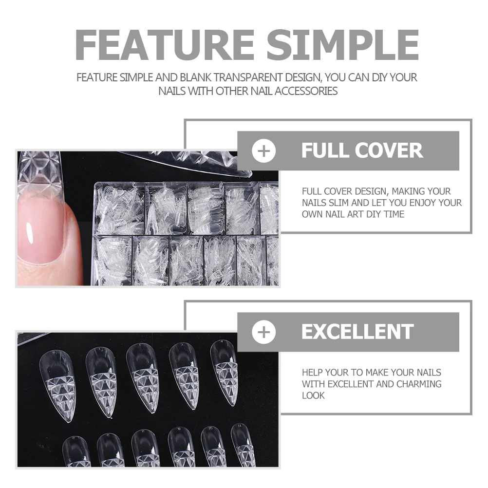 500 Pcs Glass False Nails Decorative Tip Fake Tips Salon Full Coverage Detachable
500 Pcs Glass False Nails Decorative Tip Fake Tips Salon Full Coverage Detachable