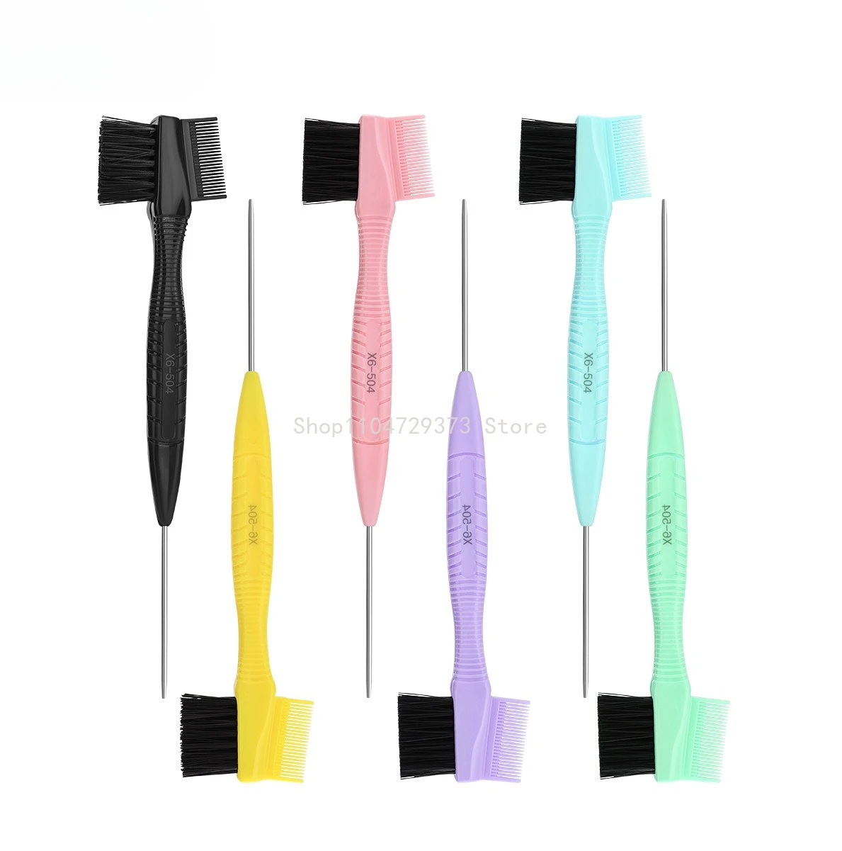 1 шт. двусторонняя стальная щетка для бровей, расческа для волос с острым хвостом, инструмент для мелирования, аксессуары для укладки 3-в-1
1 шт. двусторонняя стальная щетка для бровей, расческа для волос с острым хвостом, инструмент для мелирования, аксессуары для укладки 3-в-1