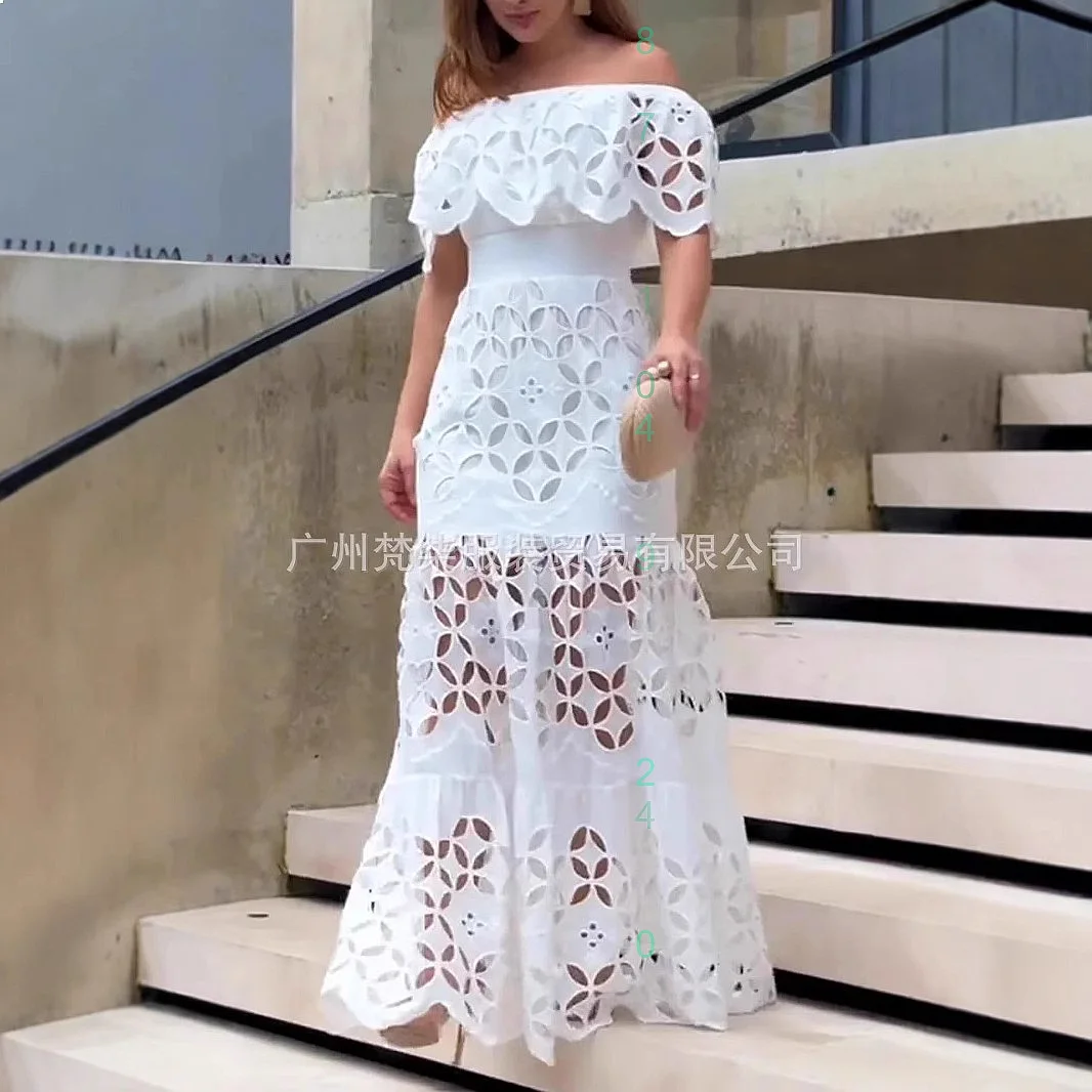 Fashion Hollow Out One Shoulder Elegant Long Dress Dresses Spring Summer Matching Set
Fashion Hollow Out One Shoulder Elegant Long Dress Dresses Spring Summer Matching Set