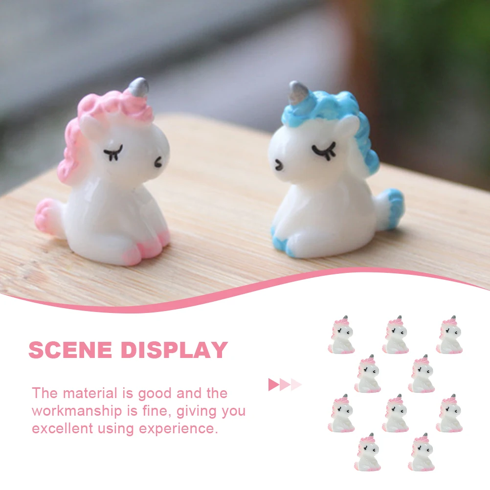 10 Pcs Decoration Unicorn Ornaments DIY Figurines Mini Resin Bonsai Miniature Statue
10 Pcs Decoration Unicorn Ornaments DIY Figurines Mini Resin Bonsai Miniature Statue