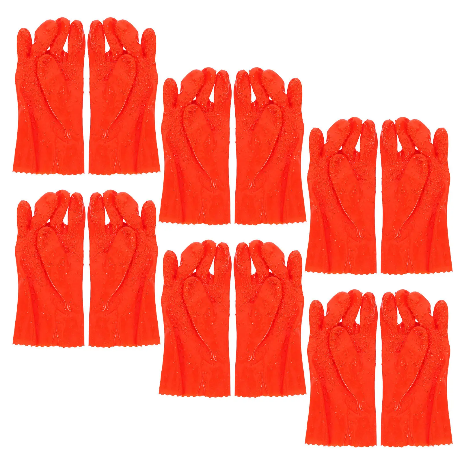6Pairs Waterproof Oil Resistant PVC Gloves Heavy Duty Sewer Gloves for Gardening Plumbing Industrial Work
6Pairs Waterproof Oil Resistant PVC Gloves Heavy Duty Sewer Gloves for Gardening Plumbing Industrial Work