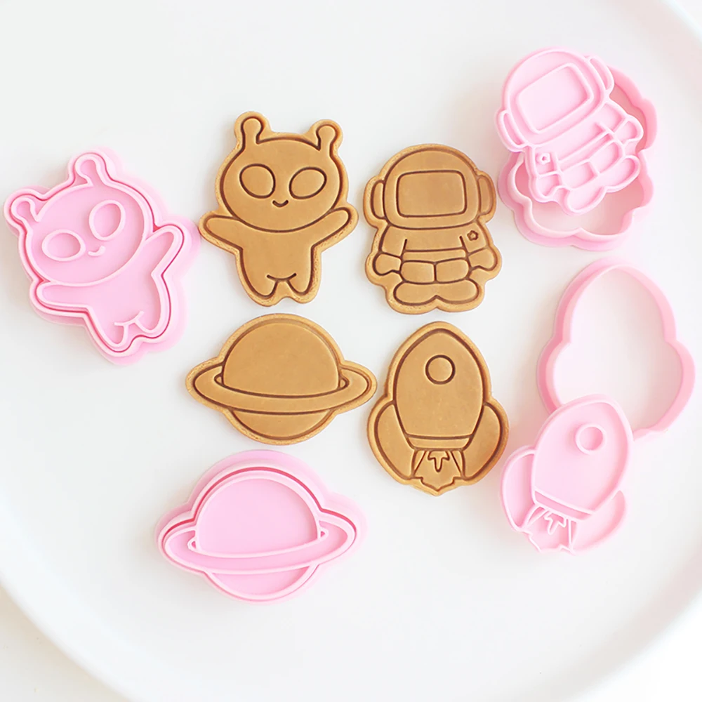 Cartoon Spaceship Cookie Mold DIY Bakery Tools and Accessories Cookie Stamp
Cartoon Spaceship Cookie Mold DIY Bakery Tools and Accessories Cookie Stamp