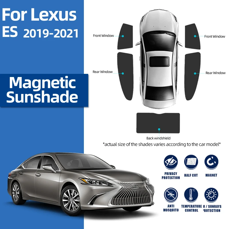 For Lexus ES XZ10 2019-2024 Car Magnetic Sunshade Front Windshield Curtain Rear Side Window Mesh Sun Shade Visor
For Lexus ES XZ10 2019-2024 Car Magnetic Sunshade Front Windshield Curtain Rear Side Window Mesh Sun Shade Visor