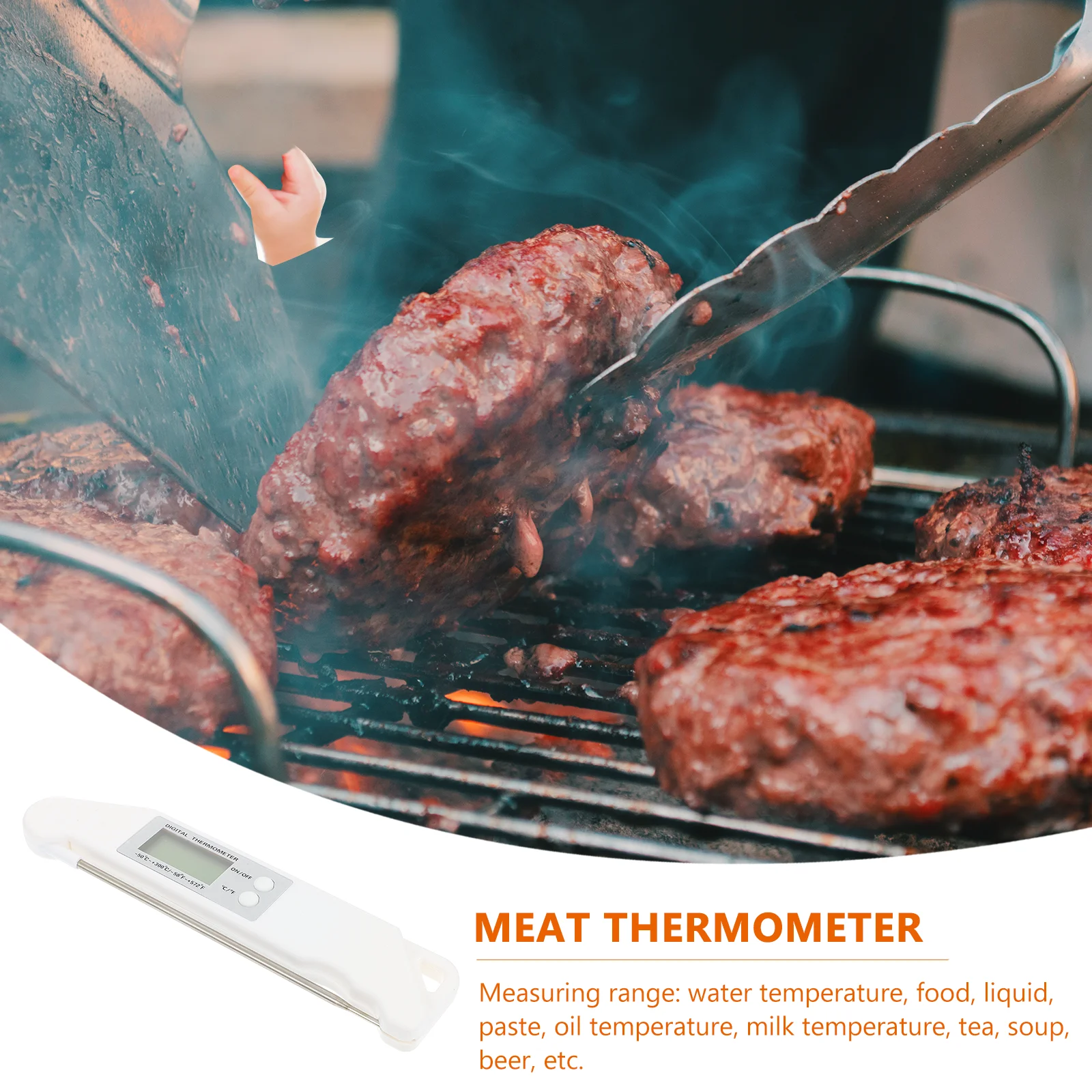 Stainless Steel Probe Folding Meat Digital Kitchen Thermometer Waterproof Cooking Thermometer For Grill Oven Bbq Food Processing 
Stainless Steel Probe Folding Meat Digital Kitchen Thermometer Waterproof Cooking Thermometer For Grill Oven Bbq Food Processing
