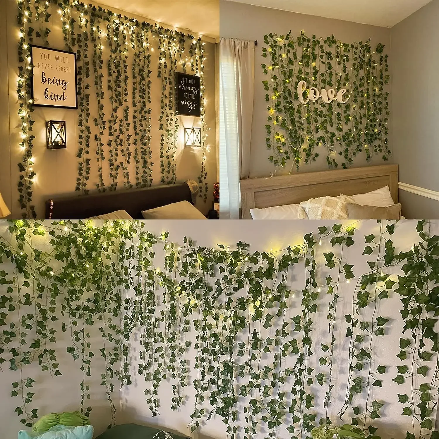 2 Meters LED light string Artificial Green Vine Home christmas Wedding Bridal garden Hanging green plants party DIY Decoration
2 Meters LED light string Artificial Green Vine Home christmas Wedding Bridal garden Hanging green plants party DIY Decoration