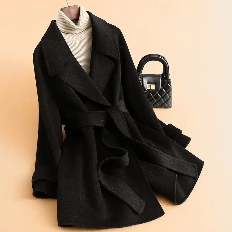 New color coat mid-length woolen women's
New color coat mid-length woolen women's
